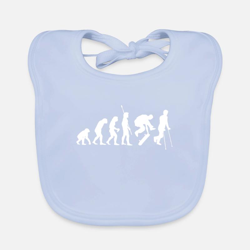 Lustiges Skateboard Stunt Evolution Fun Geschenk Baby Bio-Lätzchen
