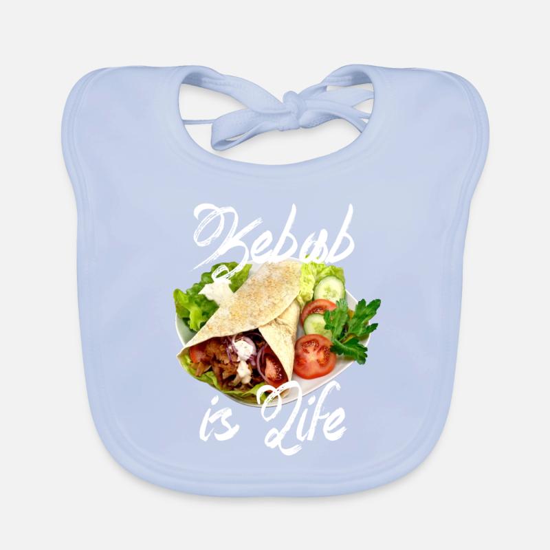 Yufka doner kebab with onion Organic Baby Bibs