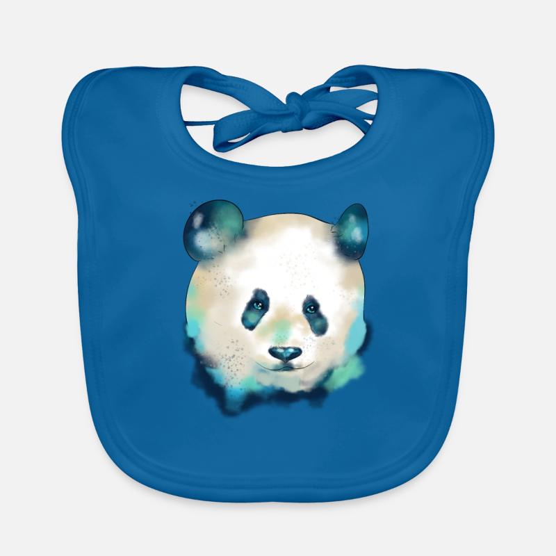 Panda galactique mignon Panda d'exploration spatiale Bavoir bio Bébé
