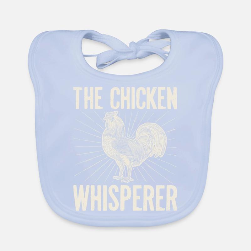 Das Huhn Whisperer Farmer Gift Baby Bio-Lätzchen