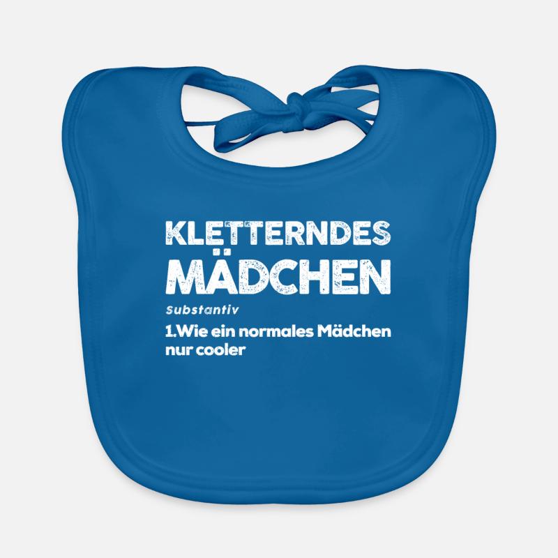 Kletterndes Mädchen Baby Bio-Lätzchen
