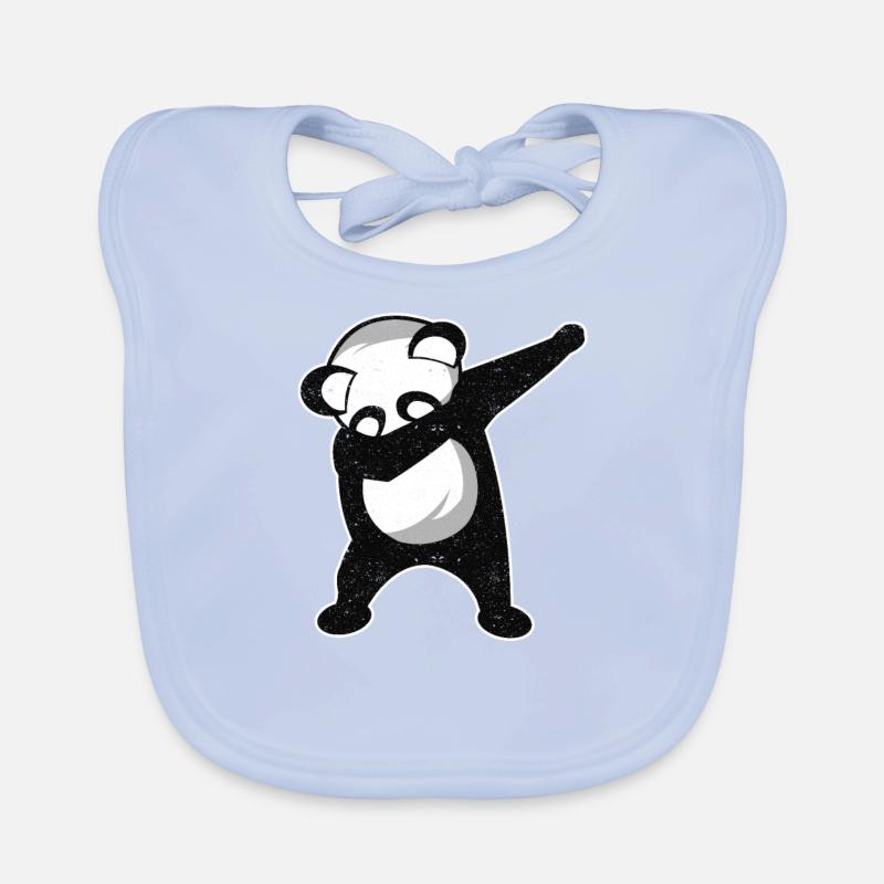 Dabbing Panda Organic Baby Bibs