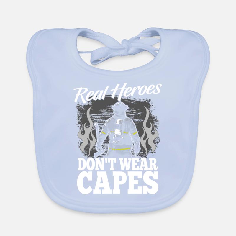 Pompier cadeau Bavoir bio Bébé