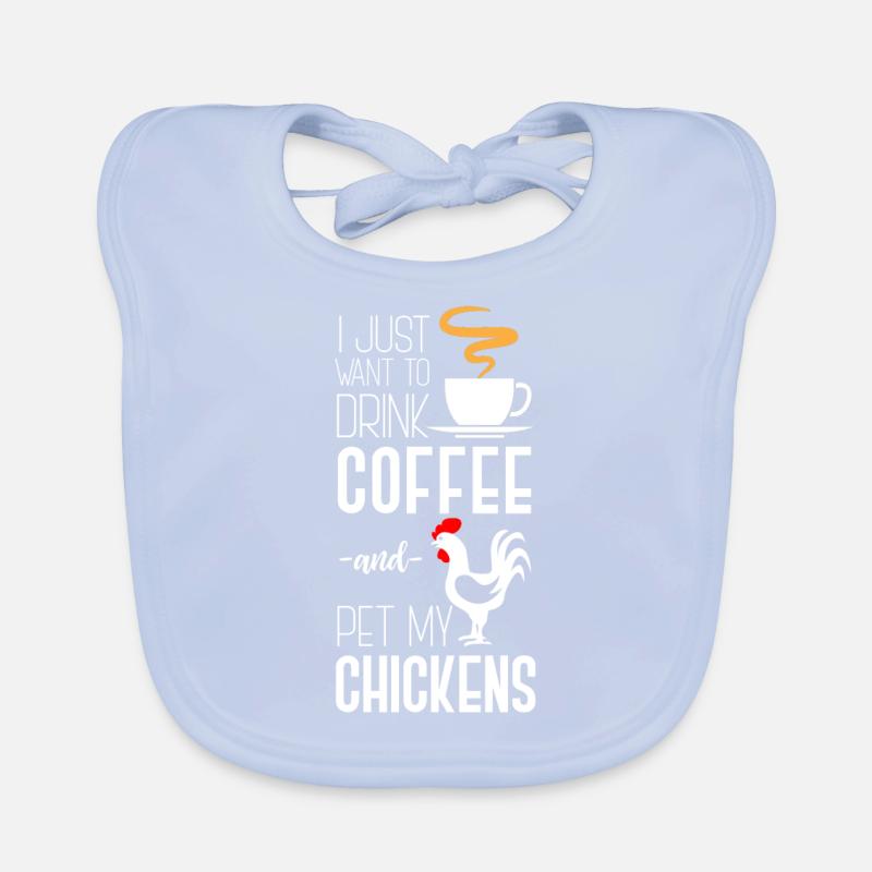 Café café poulet poulet Bavoir bio Bébé