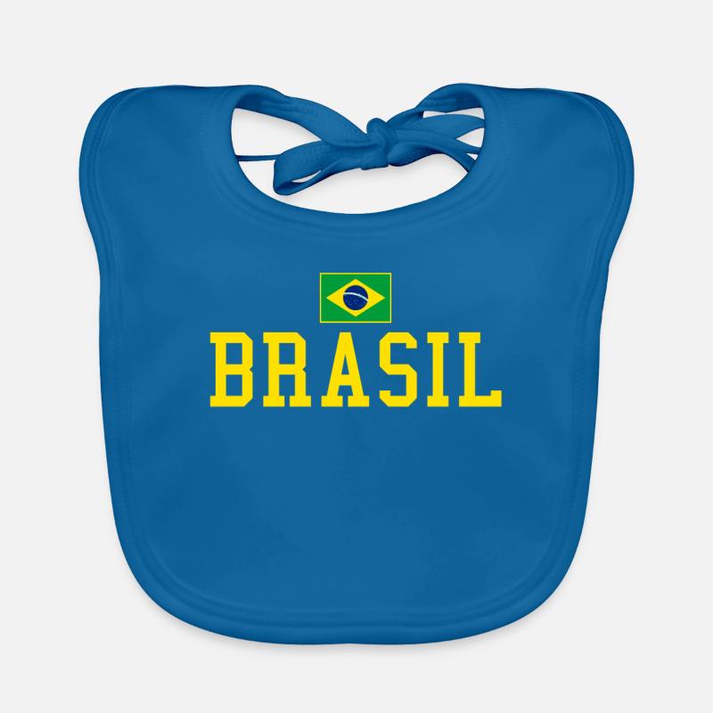 Drapeau du Brésil Bavoir bio Bébé