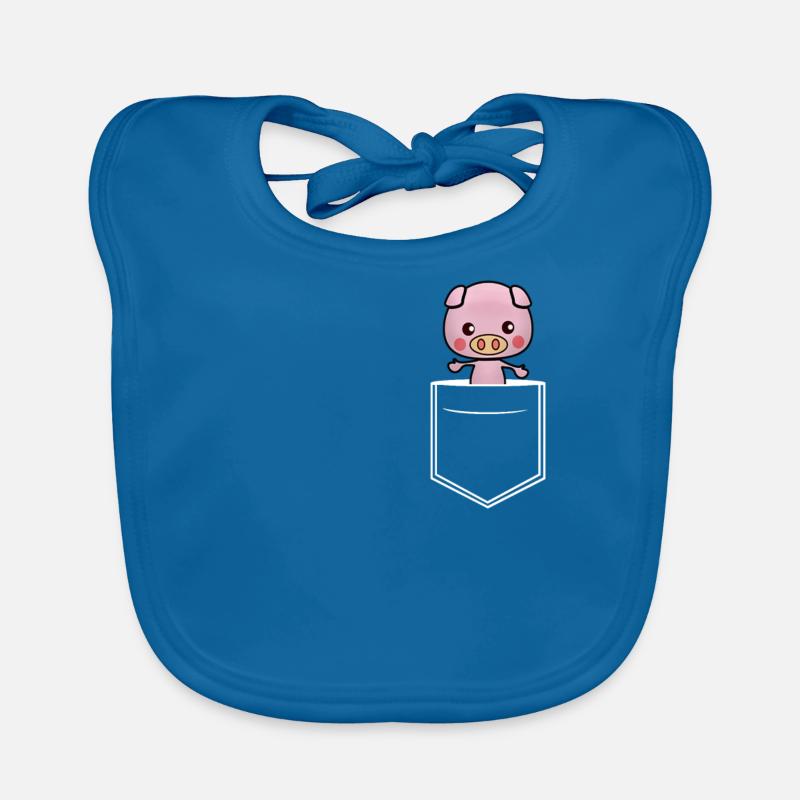 Brusttasche Schwein Baby Bio-Lätzchen