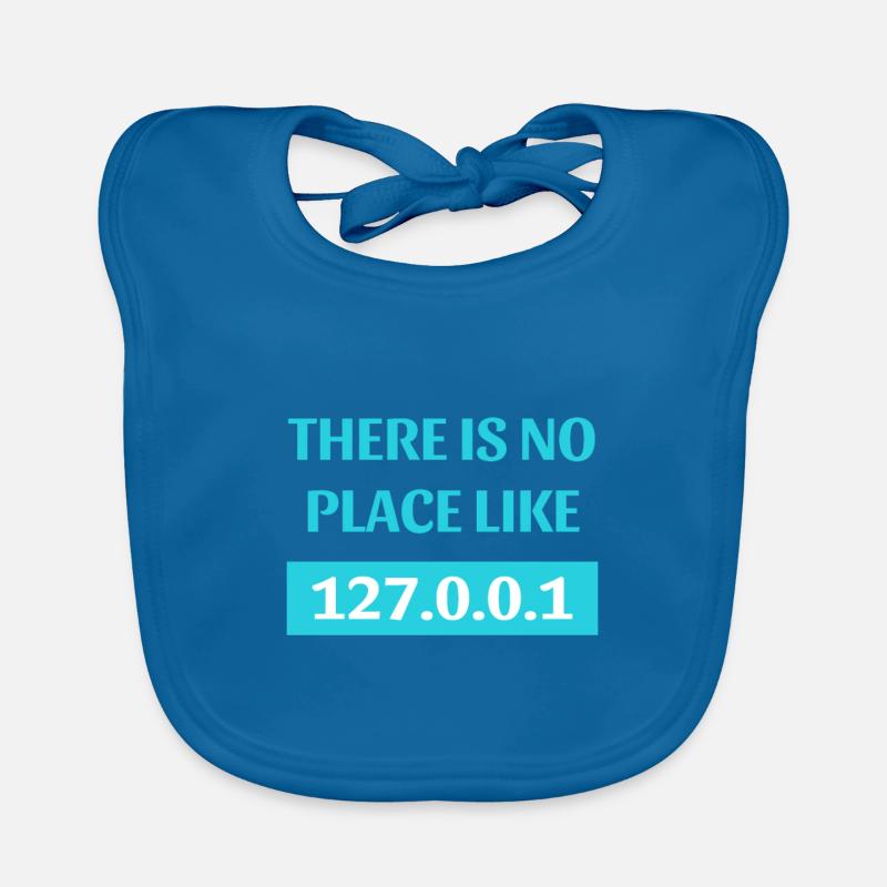 programmer - Organic Baby Bibs - peacock-blue