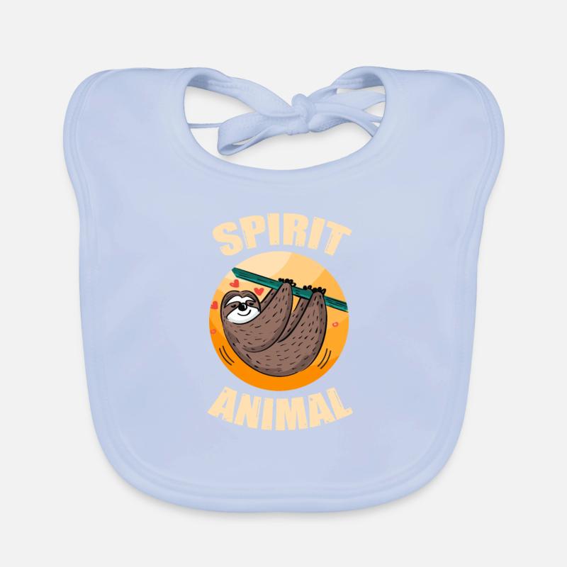 Faultier Baby Bio-Lätzchen