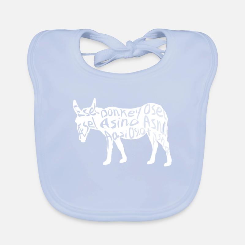 Donkey Donkey | Muli | Long ear | Mule | gift Organic Baby Bibs