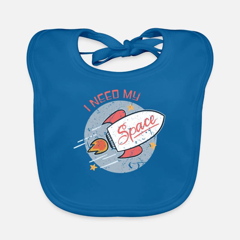 Astronaut Rakete Baby Bio-Lätzchen