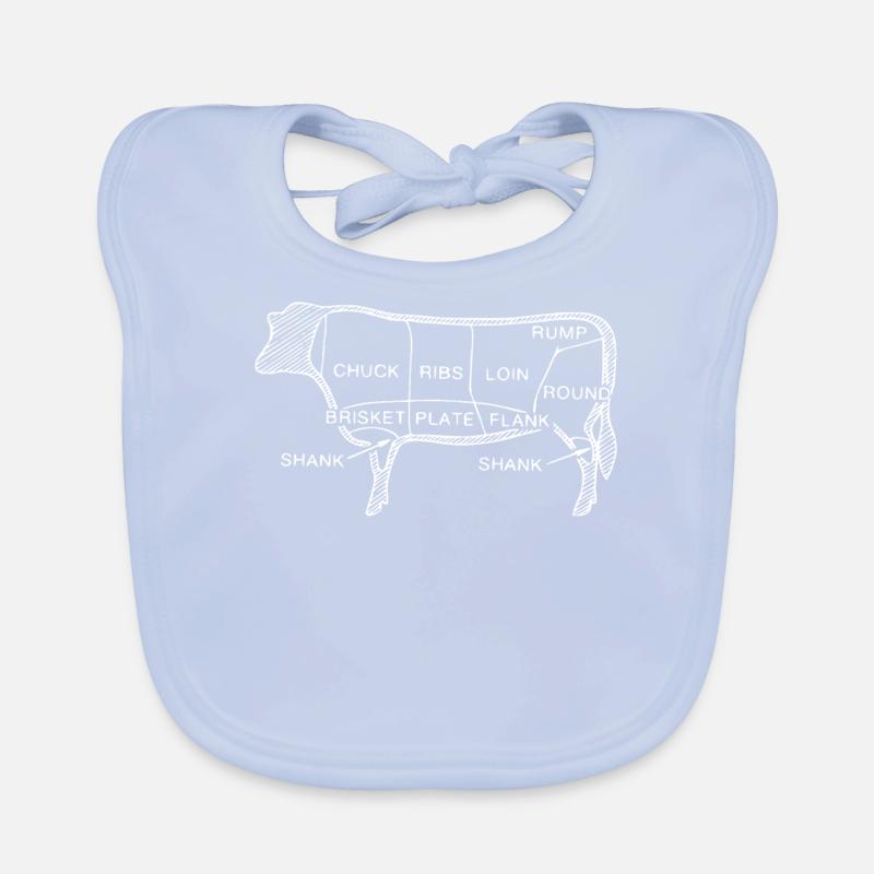 Steak Organic Baby Bibs