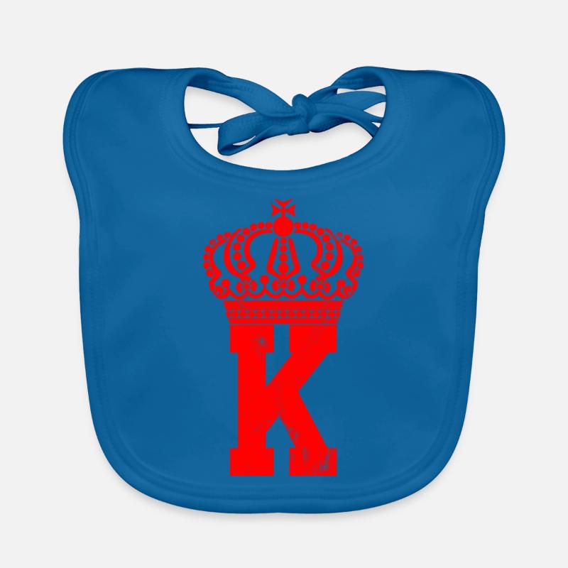 Poker King card Organic Baby Bibs