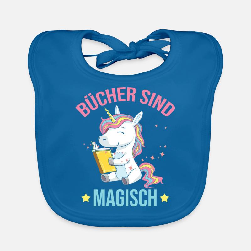 Bücher Buch Magisch Einhorn Lesen Mädchen Geschenk Baby Bio-Lätzchen