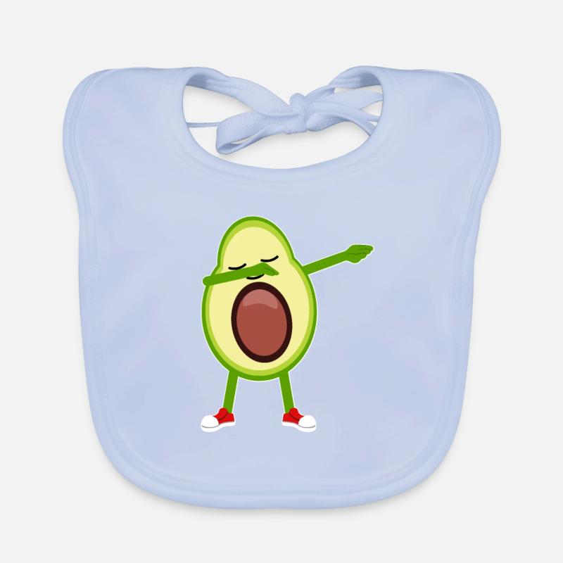Dabbing Avocado Organic Baby Bibs