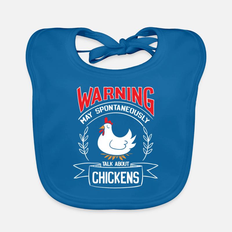 Warning may spontaneously talk about Chickens Organic Baby Bibs