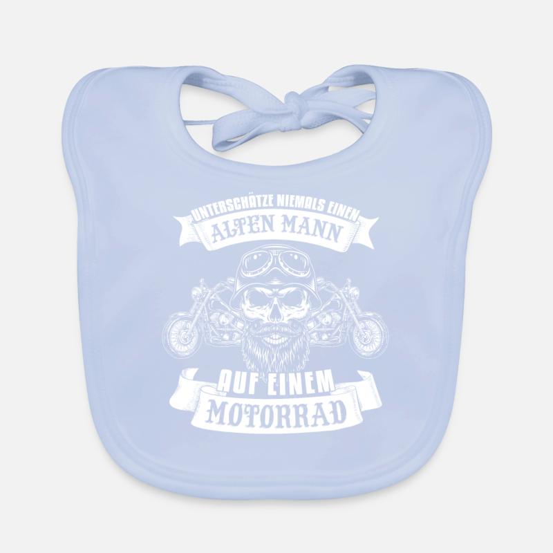 Cooler Motorradfahrer Spruch Baby Bio-Lätzchen