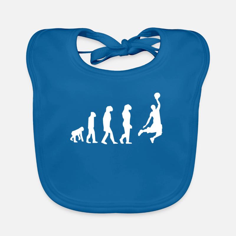 Basketball Evolution Sport Geschenkidee Baby Bio-Lätzchen