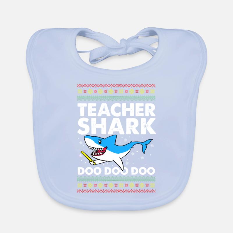 Teachershark cadeau de pull laid Bavoir bio Bébé