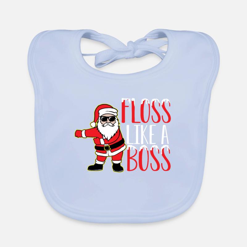 Floss like a boss Christmas gift Organic Baby Bibs