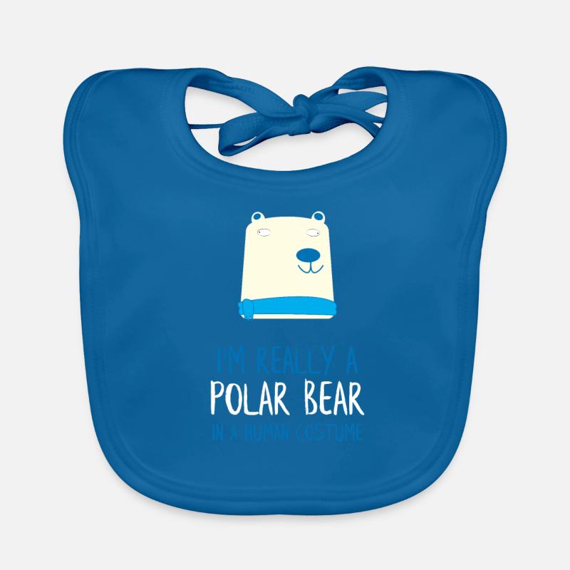 Ich bin wirklich ein Eisbär Baby Bio-Lätzchen