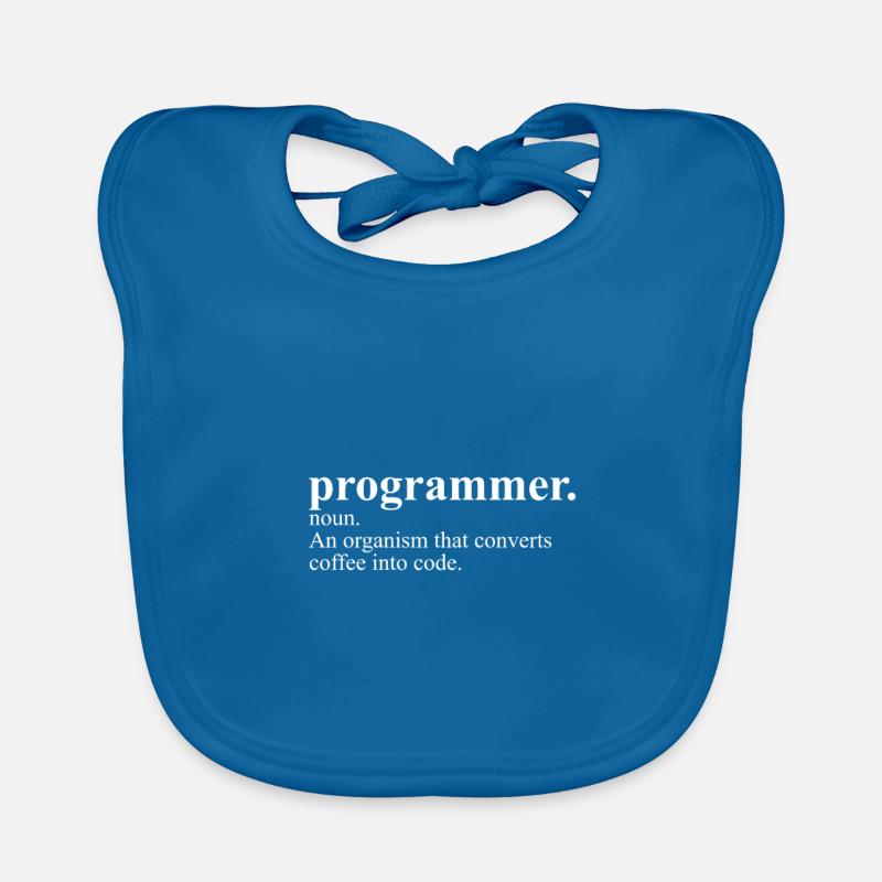 Programmierer-Definition - Baby Bio-Lätzchen - Pfauenblau