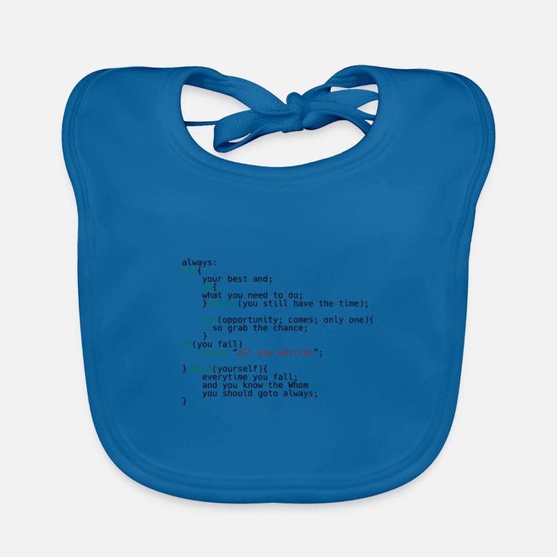 Geek Coder Organic Baby Bibs
