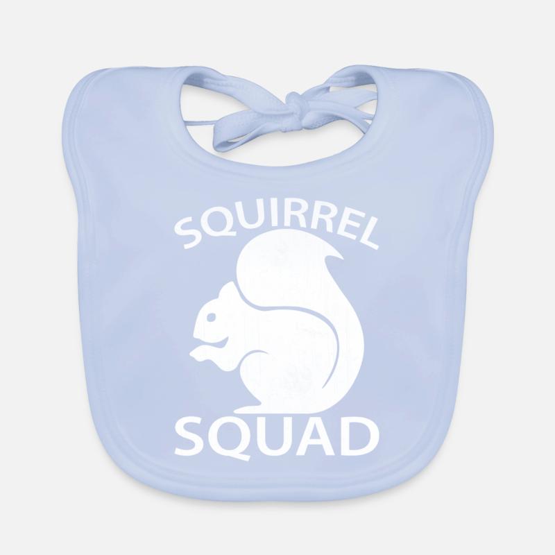 Squirrel Squad | Squirrel gift idea Organic Baby Bibs