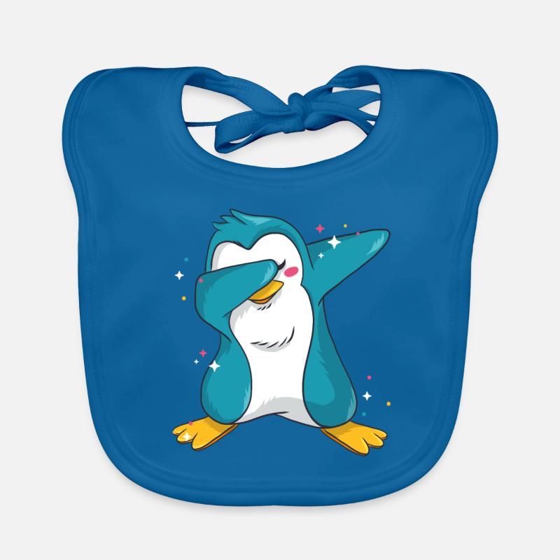 Dabbing Penguin Baby Bio-Lätzchen