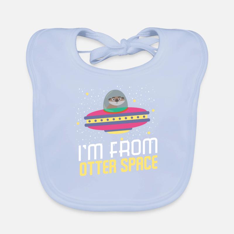 I'm From Otter Space Organic Baby Bibs