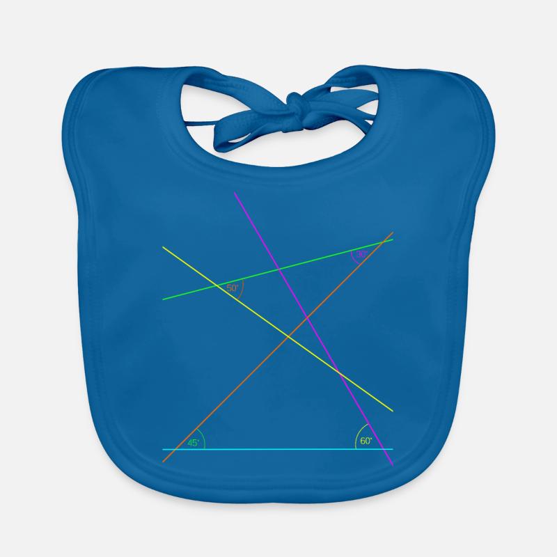 Science Neon Angle Geometry Mathematics Organic Baby Bibs