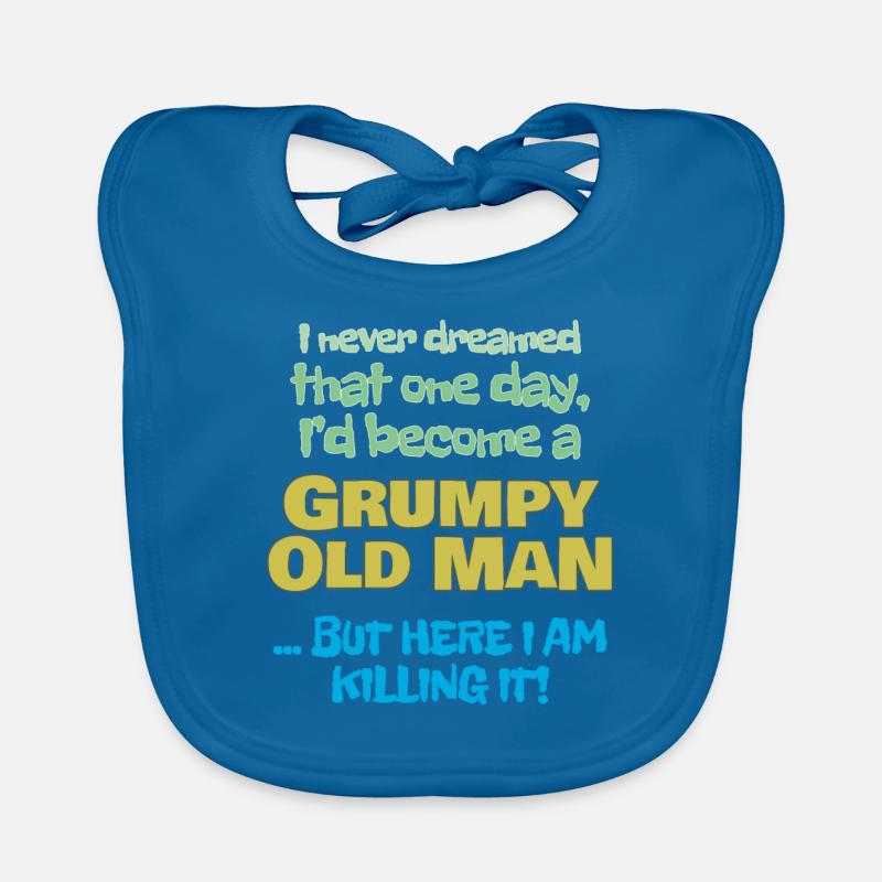 Become A Grumpy Old Man Organic Baby Bibs