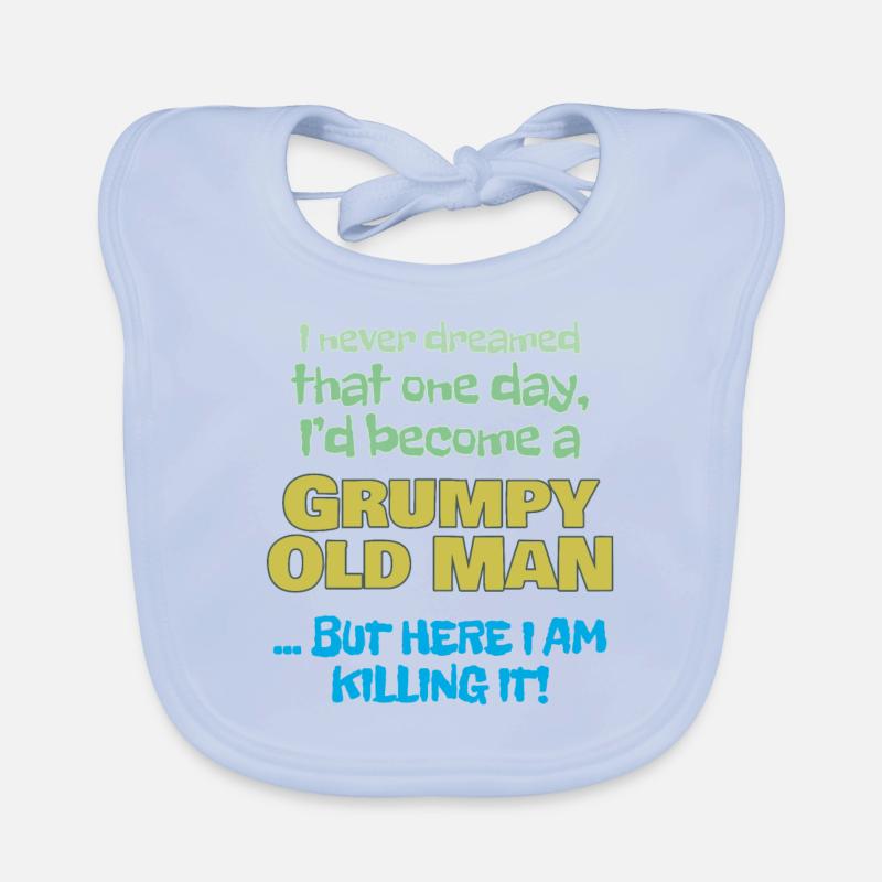 Become A Grumpy Old Man Organic Baby Bibs