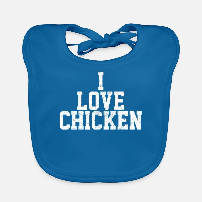 J'adore le poulet Bavoir bio Bébé