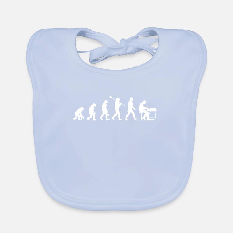 Keyboard Piano Evolution Organic Baby Bibs