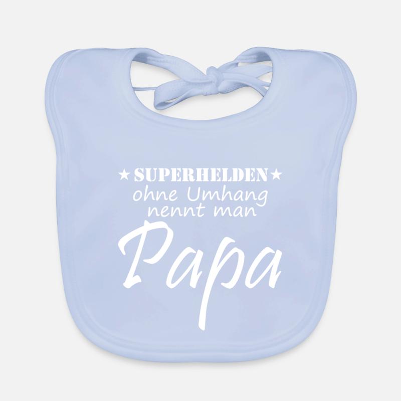 Superhero Dad Gift Idea Organic Baby Bibs