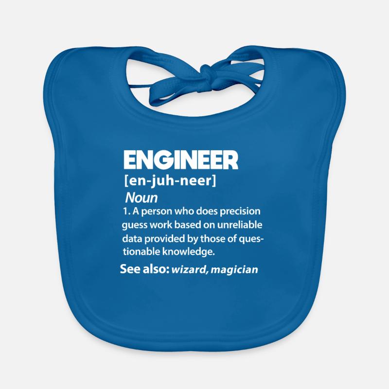 Ingenieur Engineer Ausbildung Karriere Geschenk Baby Bio-Lätzchen
