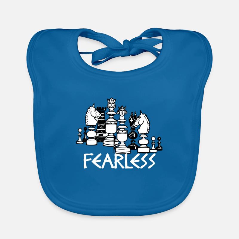 Fearless Chess Chess Gift Chess Gift Idea Organic Baby Bibs