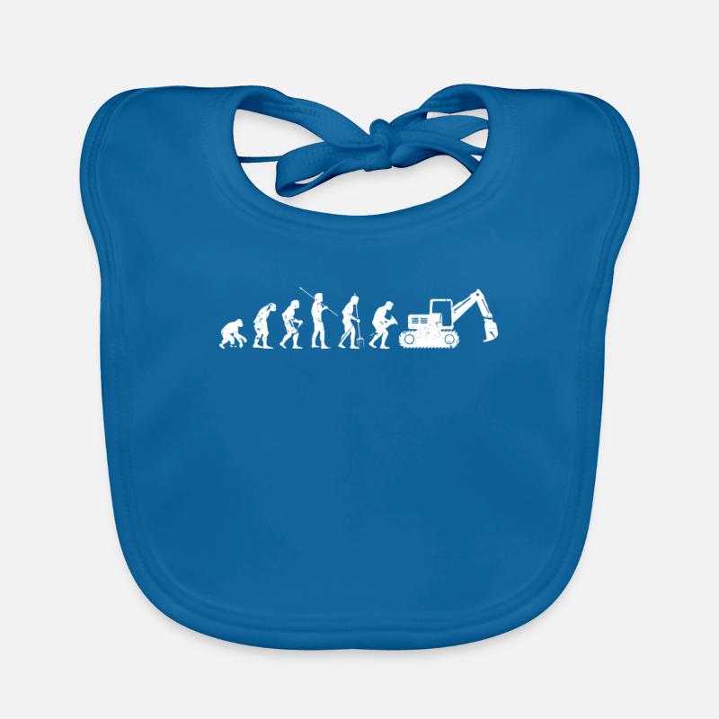 Evolution excavator Organic Baby Bibs