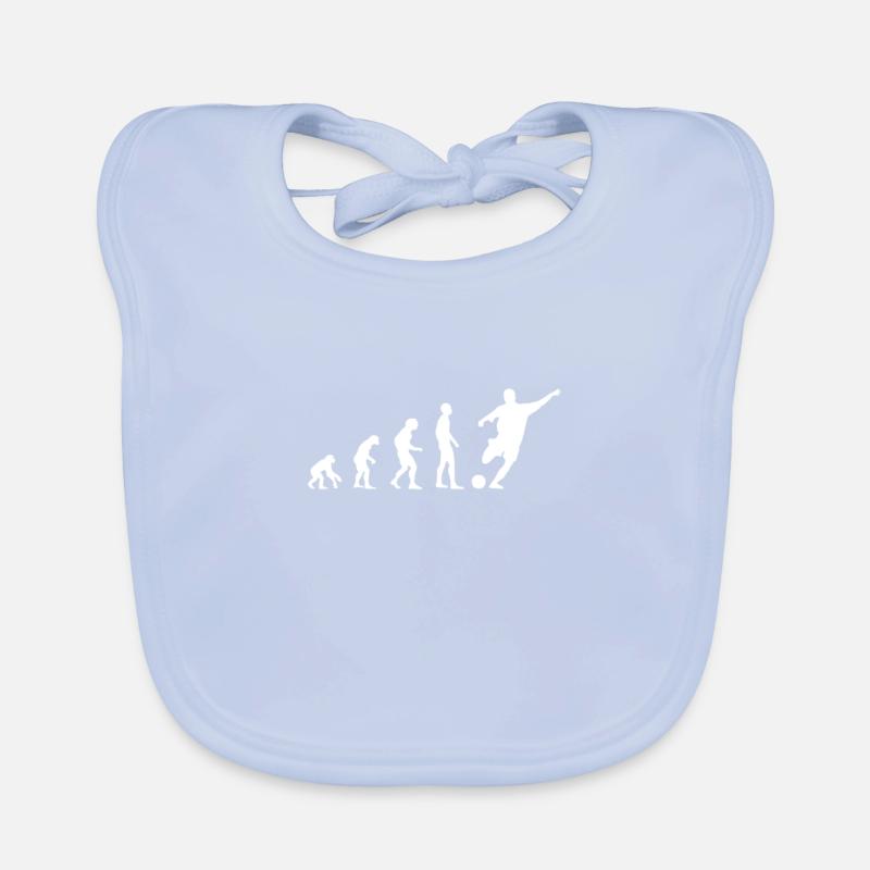joueur de foot evolution Bavoir bio Bébé