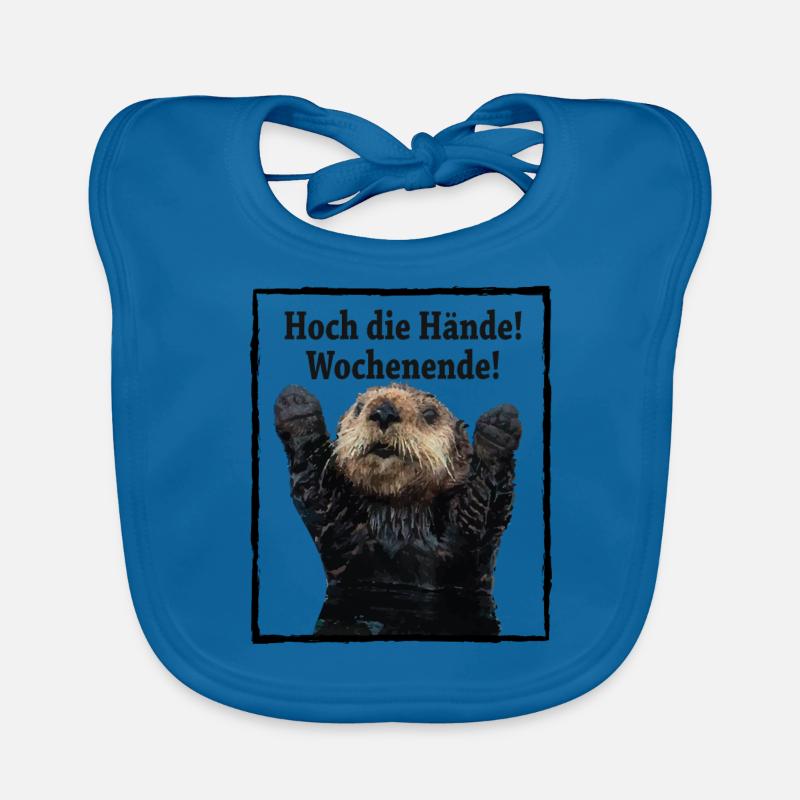 Beavers Raise your hands! weekend! Organic Baby Bibs