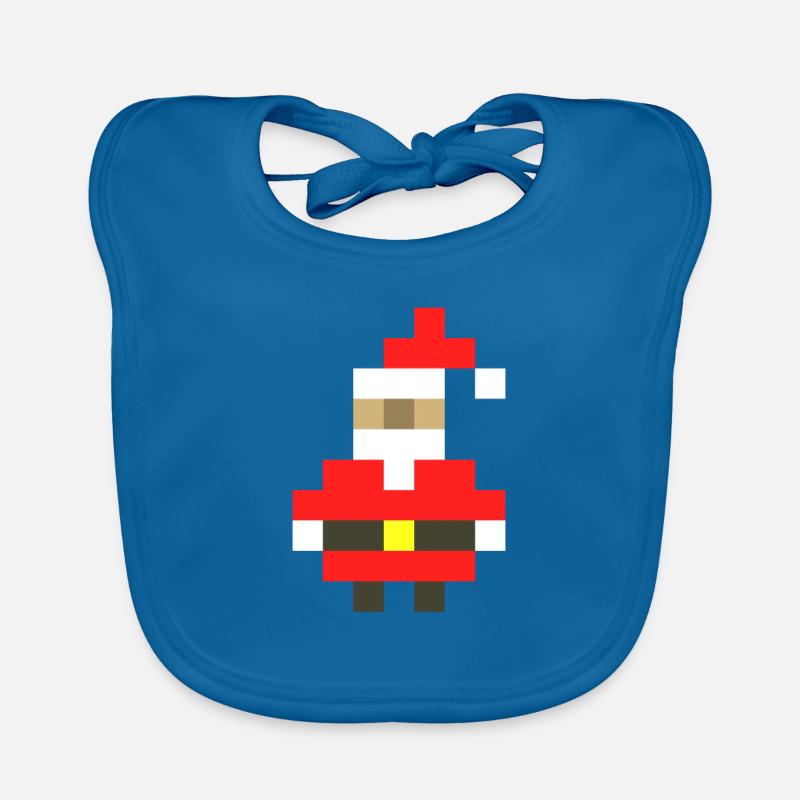 Pixel Père Noël Noël Bavoir bio Bébé