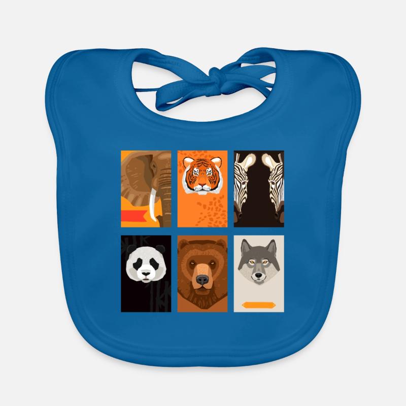 Wild animals Organic Baby Bibs