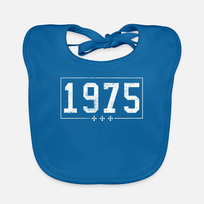 1975 - Bavoir bio Bébé - bleu paon