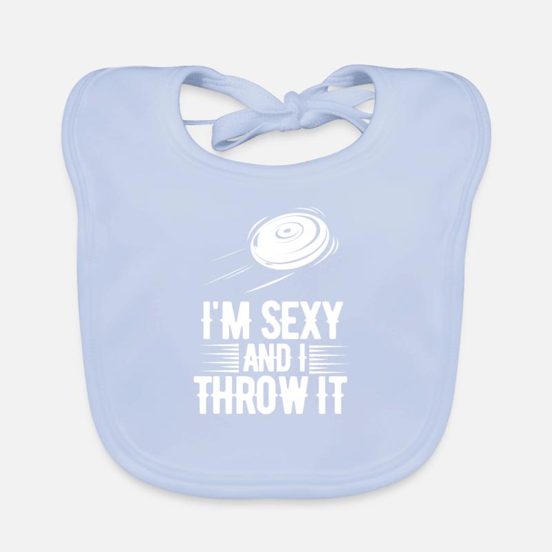 Frisbee Ultimate Disc Golf Discgolf Sport Geschenk Baby Bio-Lätzchen