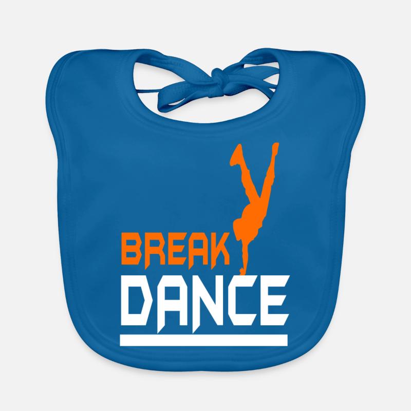 I love break dance Baby Bio-Lätzchen