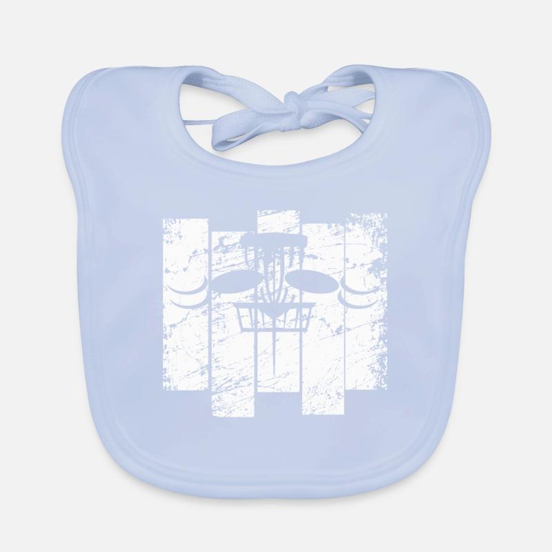 Disc Golf Discgolf Frisbee Geschenk Gift Baby Bio-Lätzchen