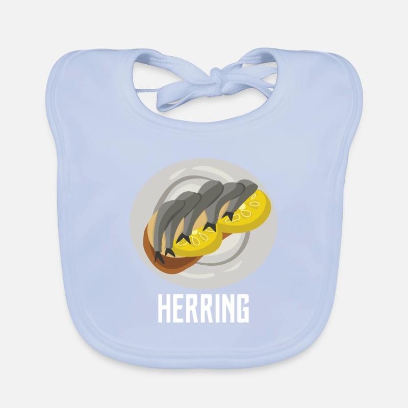 Poisson de hareng Bavoir bio Bébé