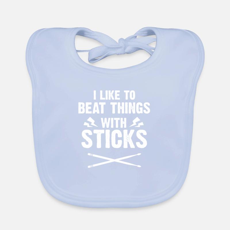 Drummer drummer sticks sticks gift Organic Baby Bibs