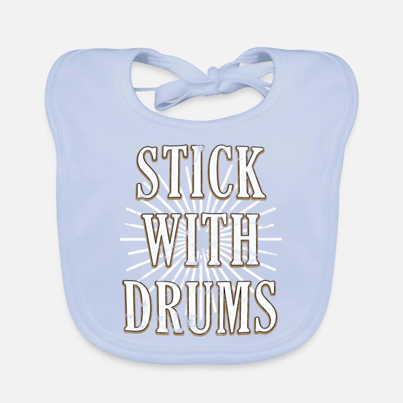 Drums Organic Baby Bibs