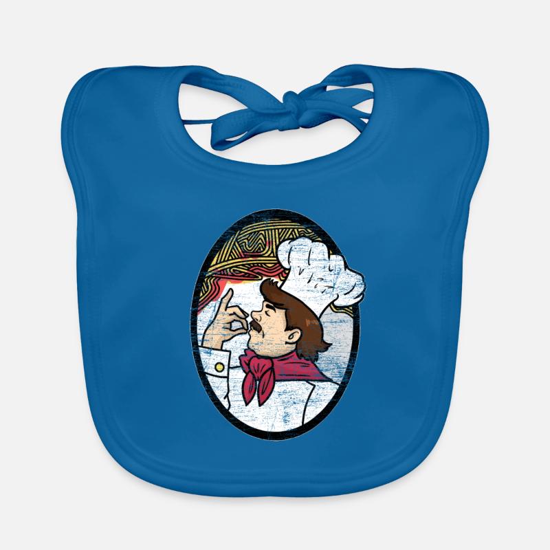 Spaghetti Küchenchef Geschenk Baby Bio-Lätzchen